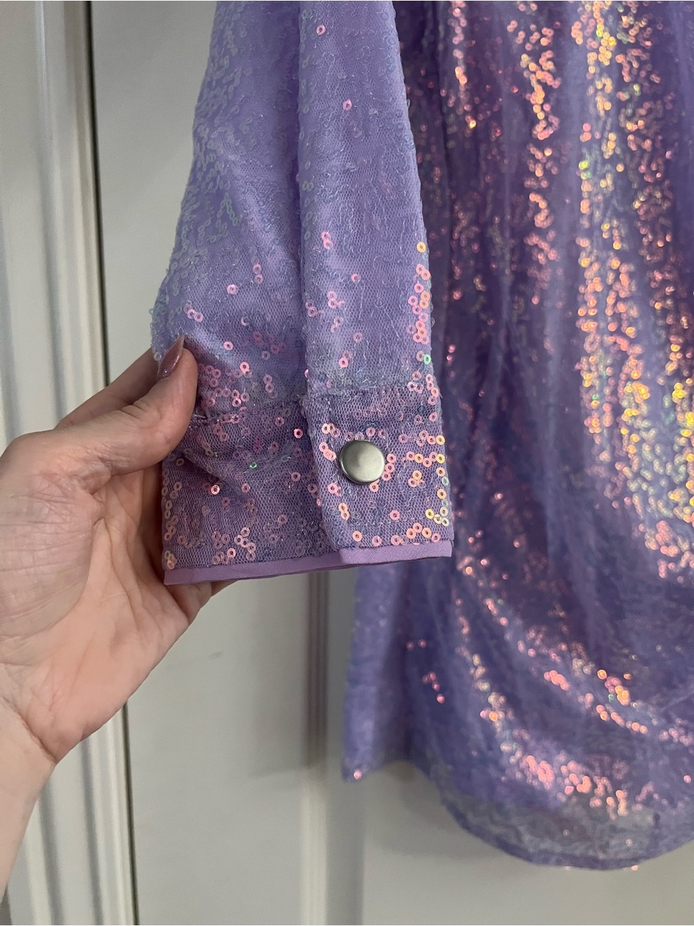 Le Lis Lavender Sequin Mini Dress - Picture 3 of 11